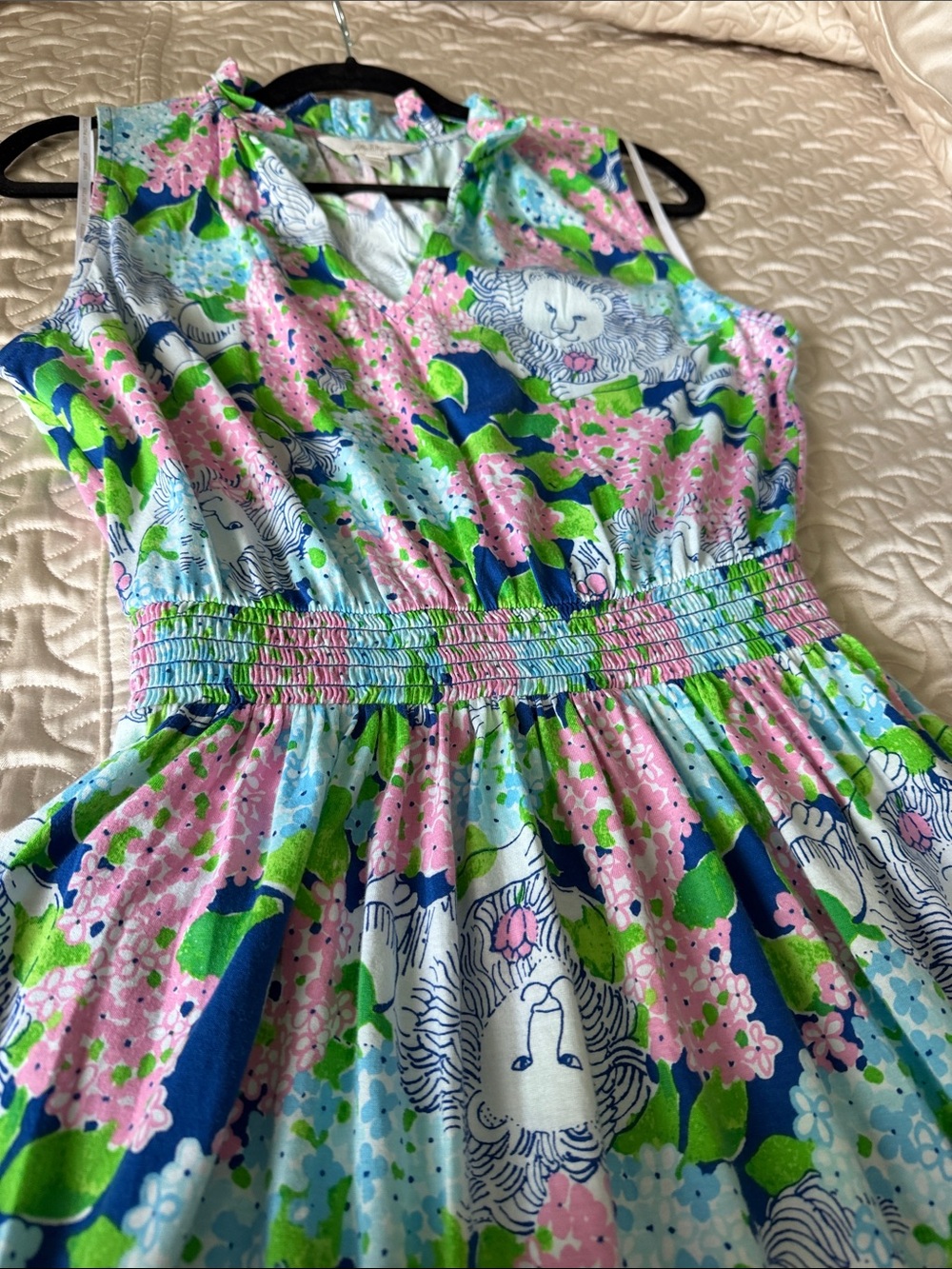 Lilly Pulitzer Amiria Sleeveless Floral Maxi Dress in Blue, Pink & Green - Picture 3 of 6